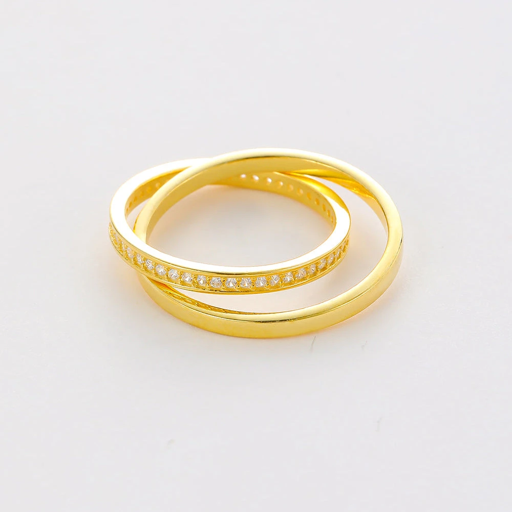 Double-Row Zirkonia Ring 2 Double-Row Zirkonia Ring – Bild 2