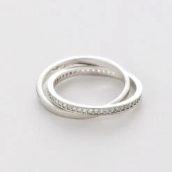 Double-Row Zirkonia Ring 10 Double-Row Zirkonia Ring -Meinekette Verkäufe 0M4A2774