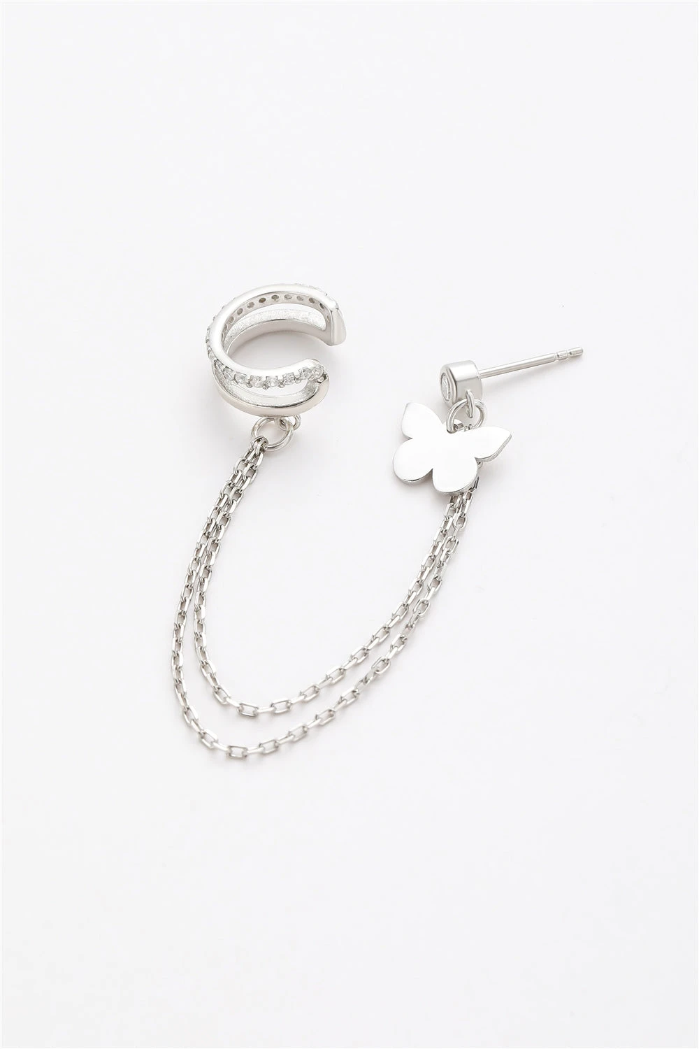 Butterfly Ohrring Mit Earcuff 2 Butterfly Ohrring Mit Earcuff – Bild 2