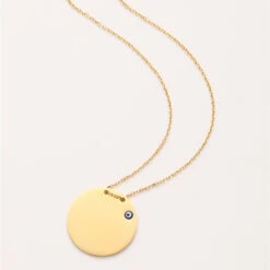 Plättchen Halskette Mit Nazar 7 Plättchen Halskette Mit Nazar -Meinekette Verkäufe 0M4A3100