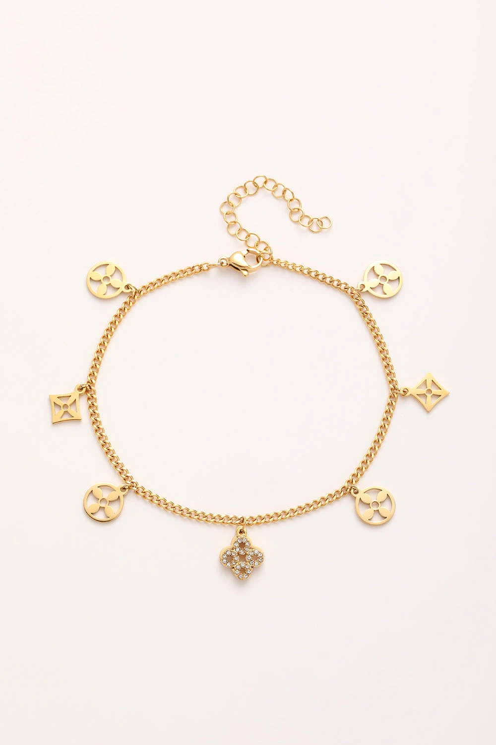 Fußkette Estilo Mit Zirkonia 1 Fußkette Estilo Mit Zirkonia