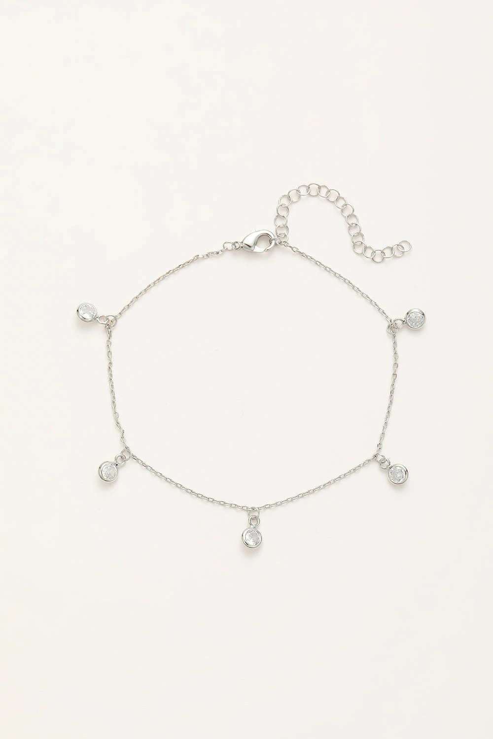 Fußkette Mit Zirkonia Anhänger 2 Fußkette Mit Zirkonia Anhänger – Bild 2