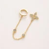 Ohrstecker Flower Mit Earcuff -Meinekette Verkäufe 0M4A3514