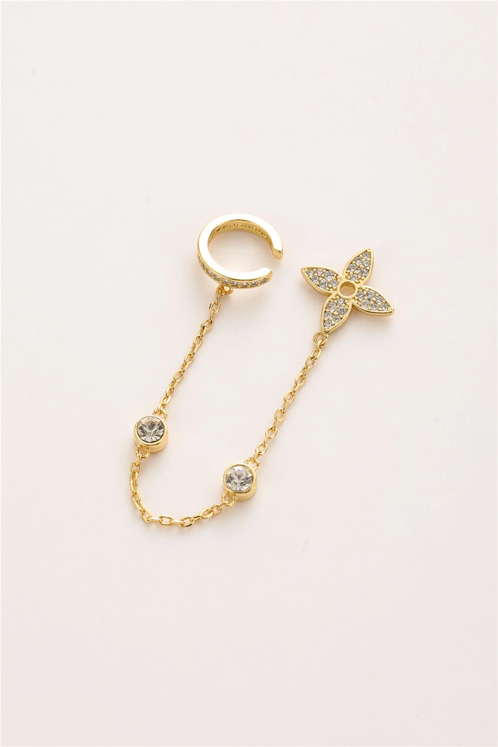 Ohrstecker Flower Mit Earcuff 1 Ohrstecker Flower Mit Earcuff