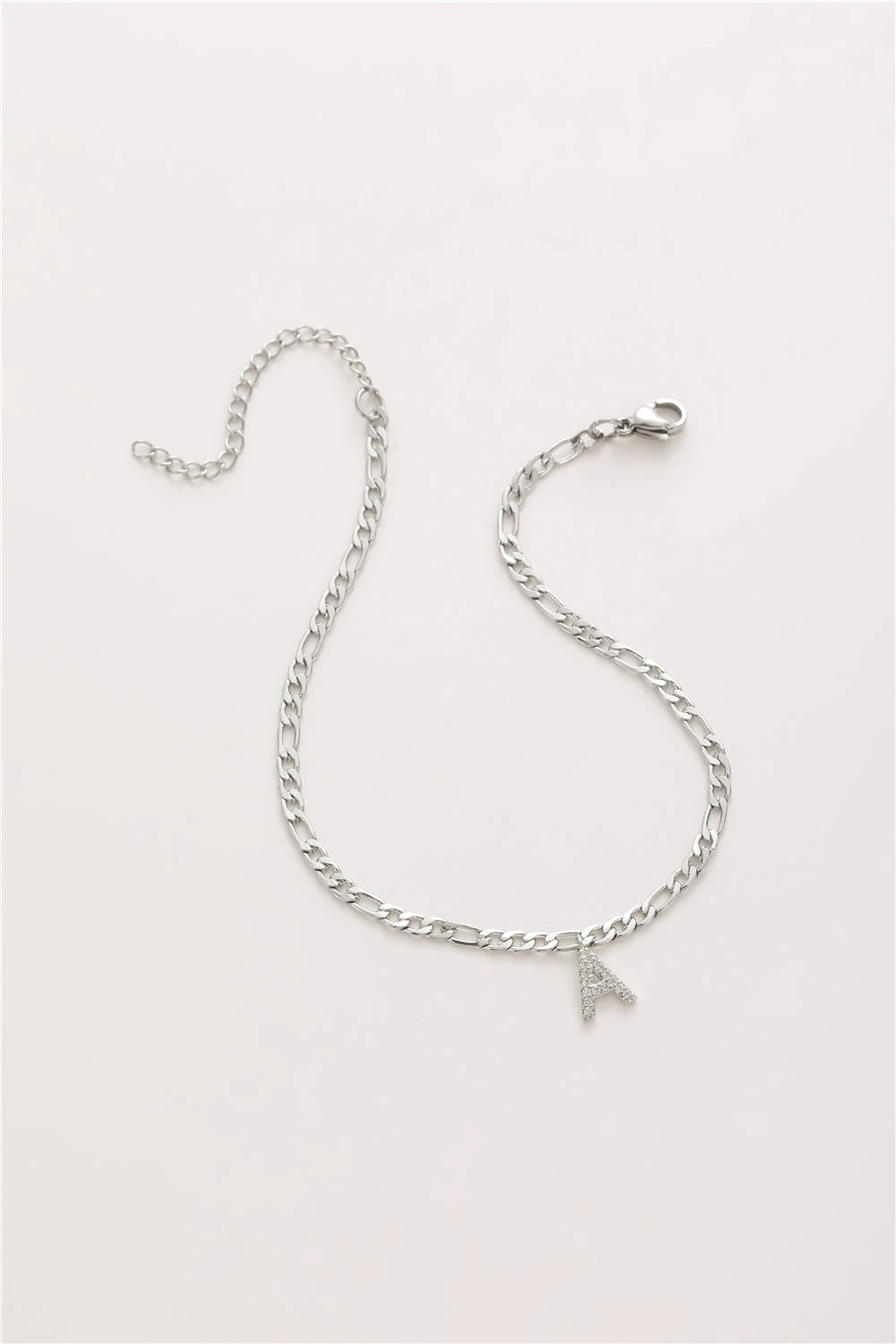 Fußkette Figaro Mit Buchstabe 3 Fußkette Figaro Mit Buchstabe – Bild 3