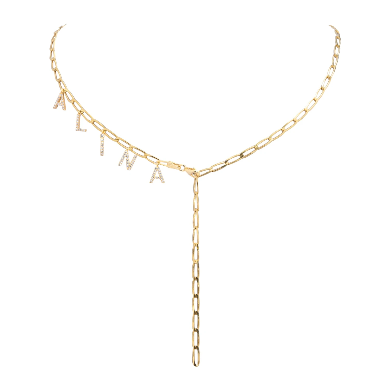 Buchstaben Seldom Y-Halskette 1 Buchstaben Seldom Y-Halskette