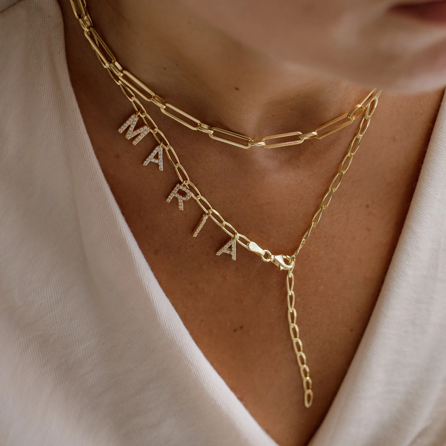 Buchstaben Seldom Y-Halskette 2 Buchstaben Seldom Y-Halskette – Bild 2