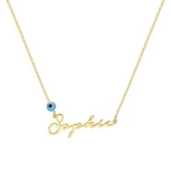 Namenskette 925er Silber - Variante Notera-Nazar