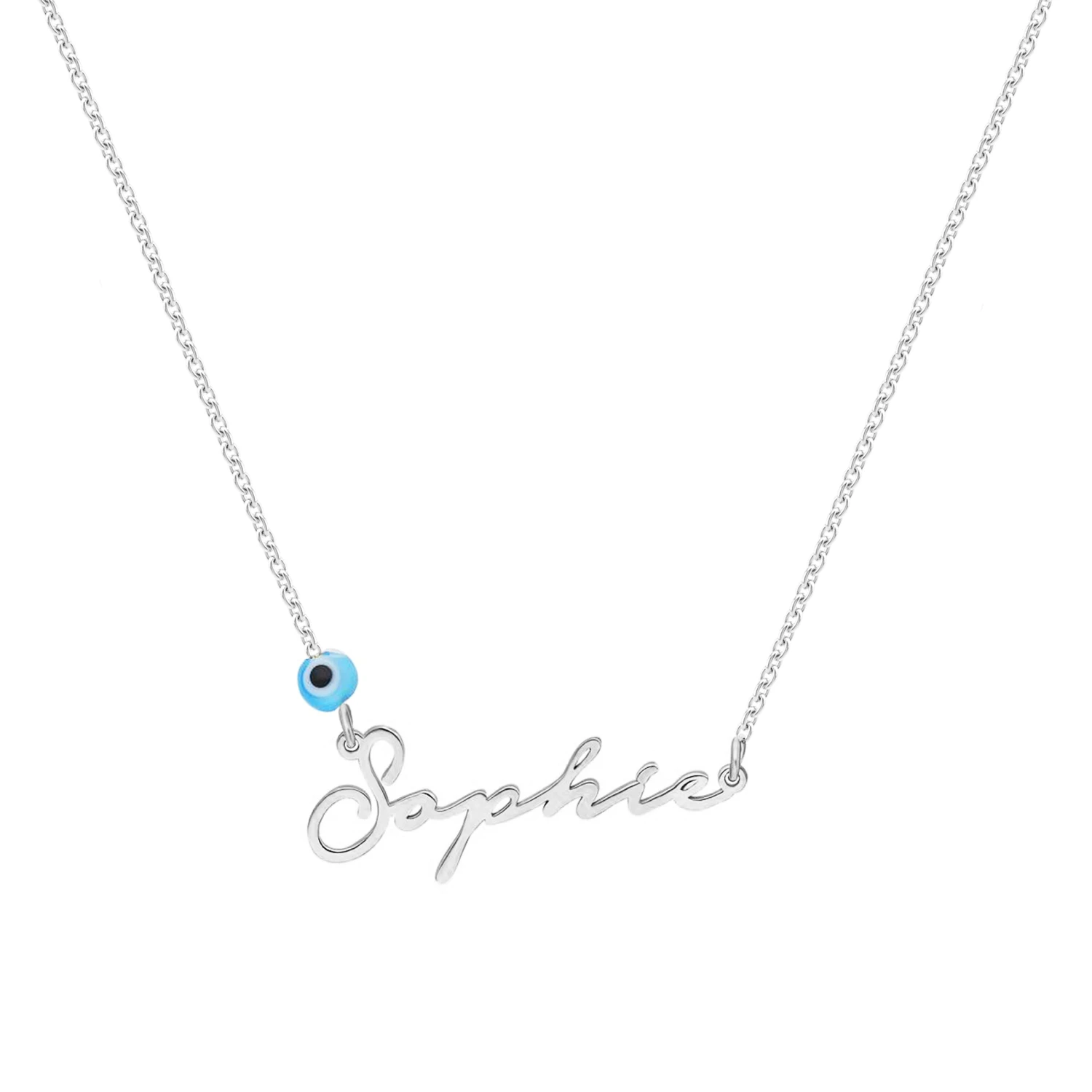 Namenskette 925er Silber - Variante Notera-Nazar 3 Namenskette 925er Silber - Variante Notera-Nazar – Bild 3