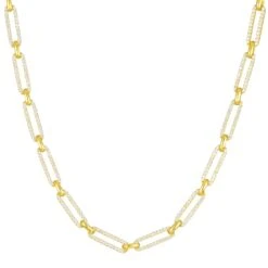 Anker Halskette Mit Zirkonia