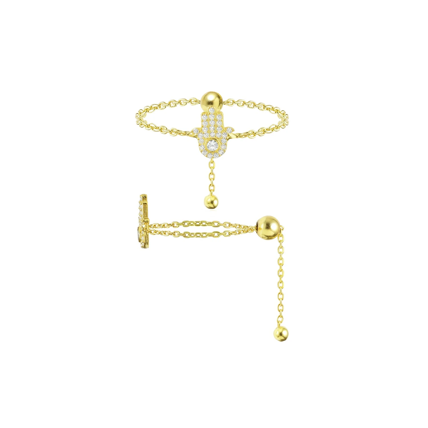 Chain Ring Fatimas Hand 1 Chain Ring Fatimas Hand