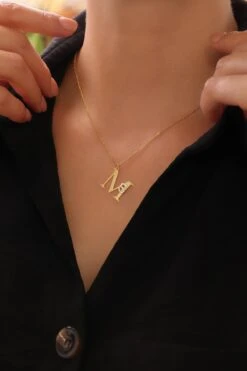 Initialen Duo Halskette -Meinekette Verkäufe 7I0A0261