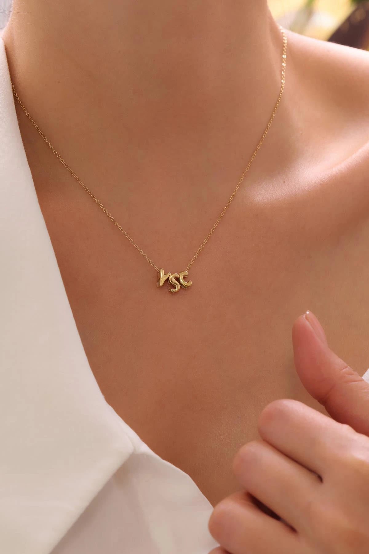 Bubble Letter Halskette 2 Bubble Letter Halskette – Bild 2