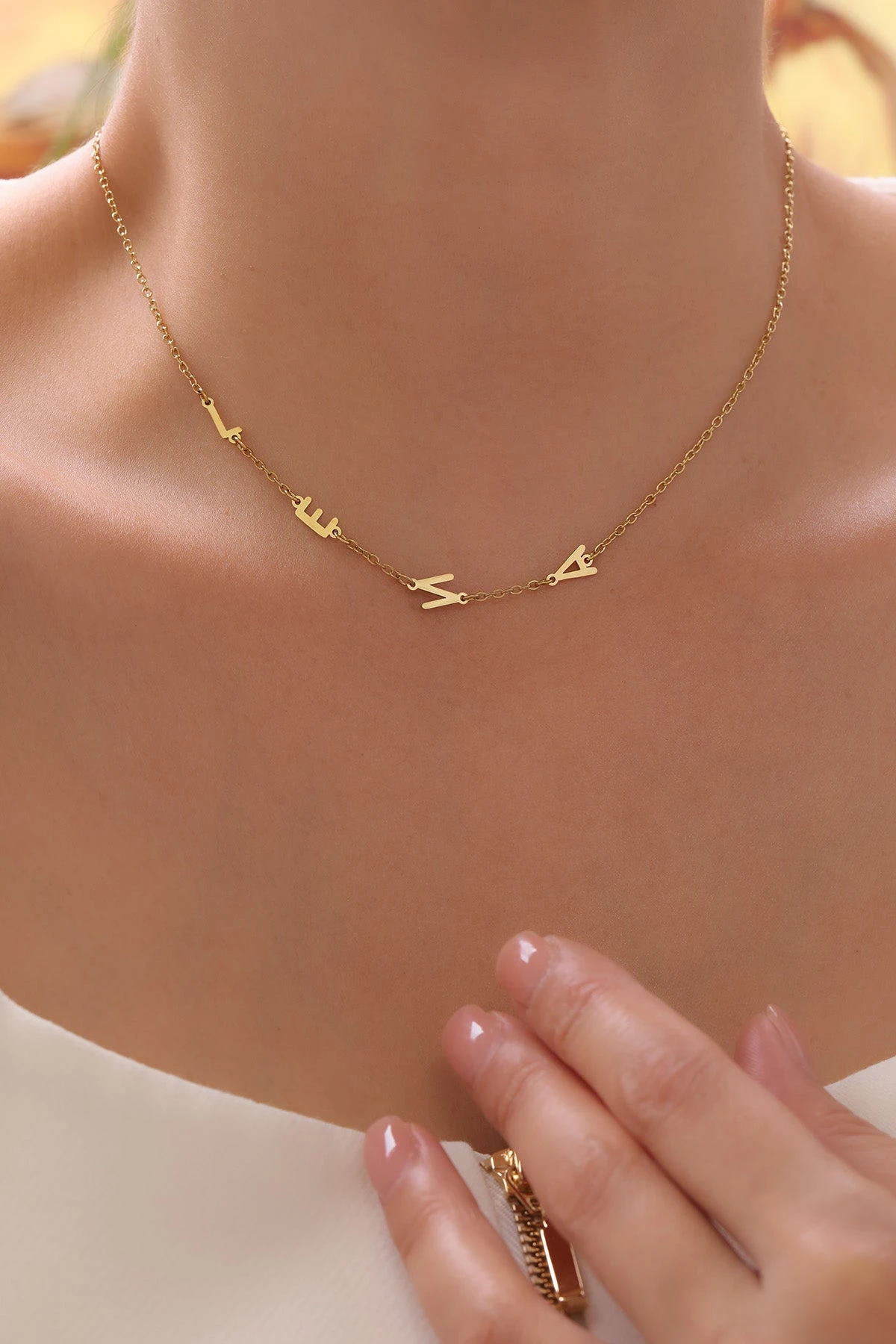 Side Letter Halskette 2 Side Letter Halskette – Bild 2