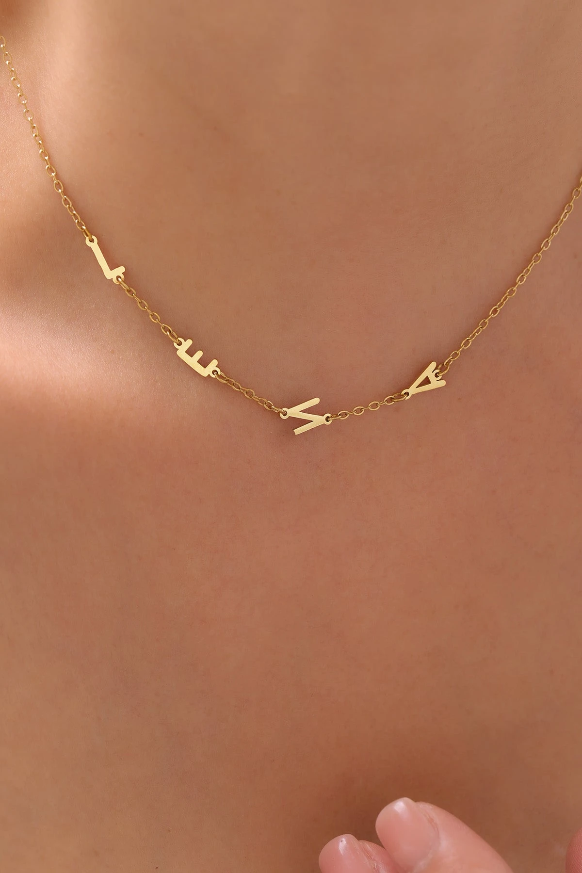 Side Letter Halskette 1 Side Letter Halskette