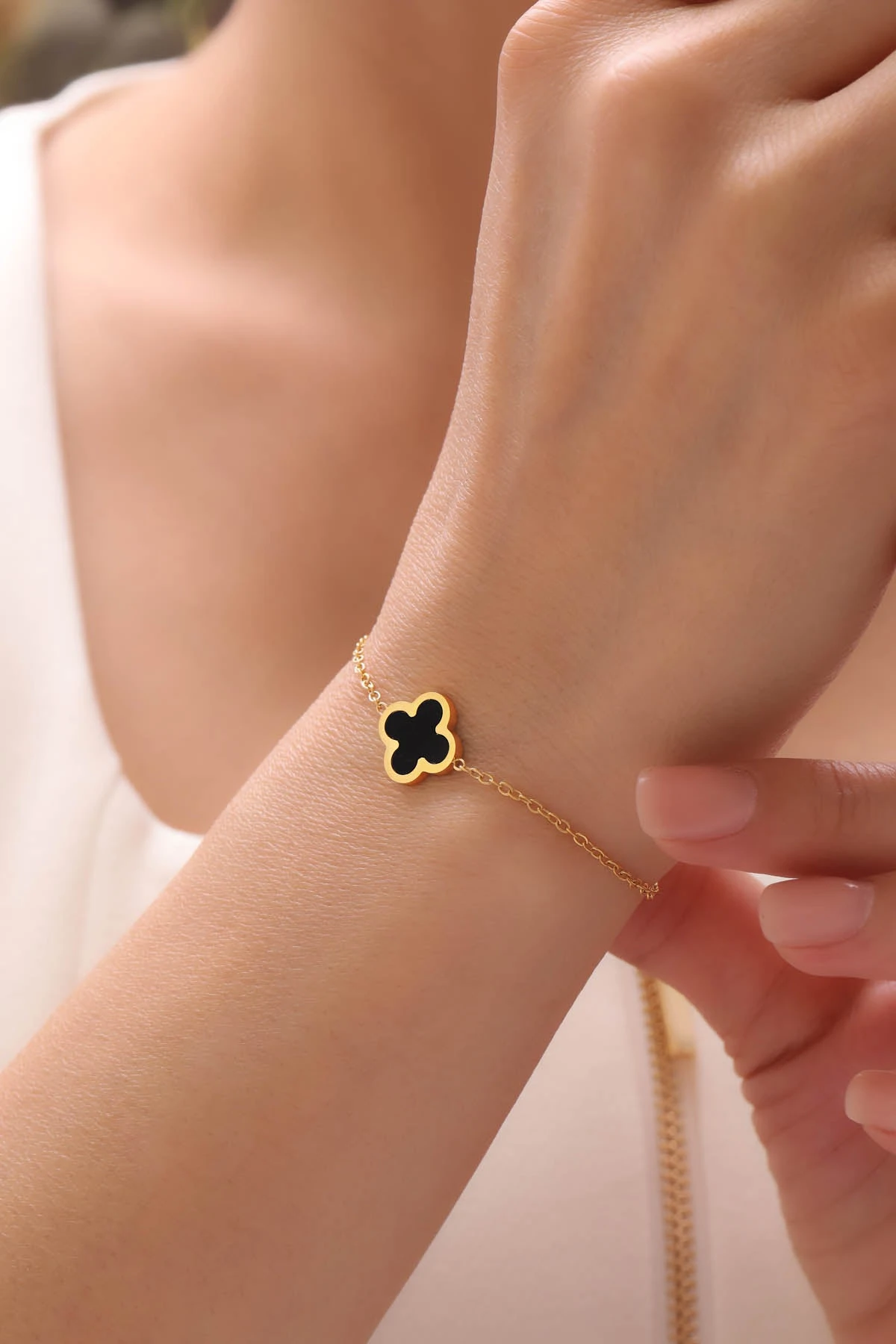 Black Leaf Armband 2 Black Leaf Armband – Bild 2