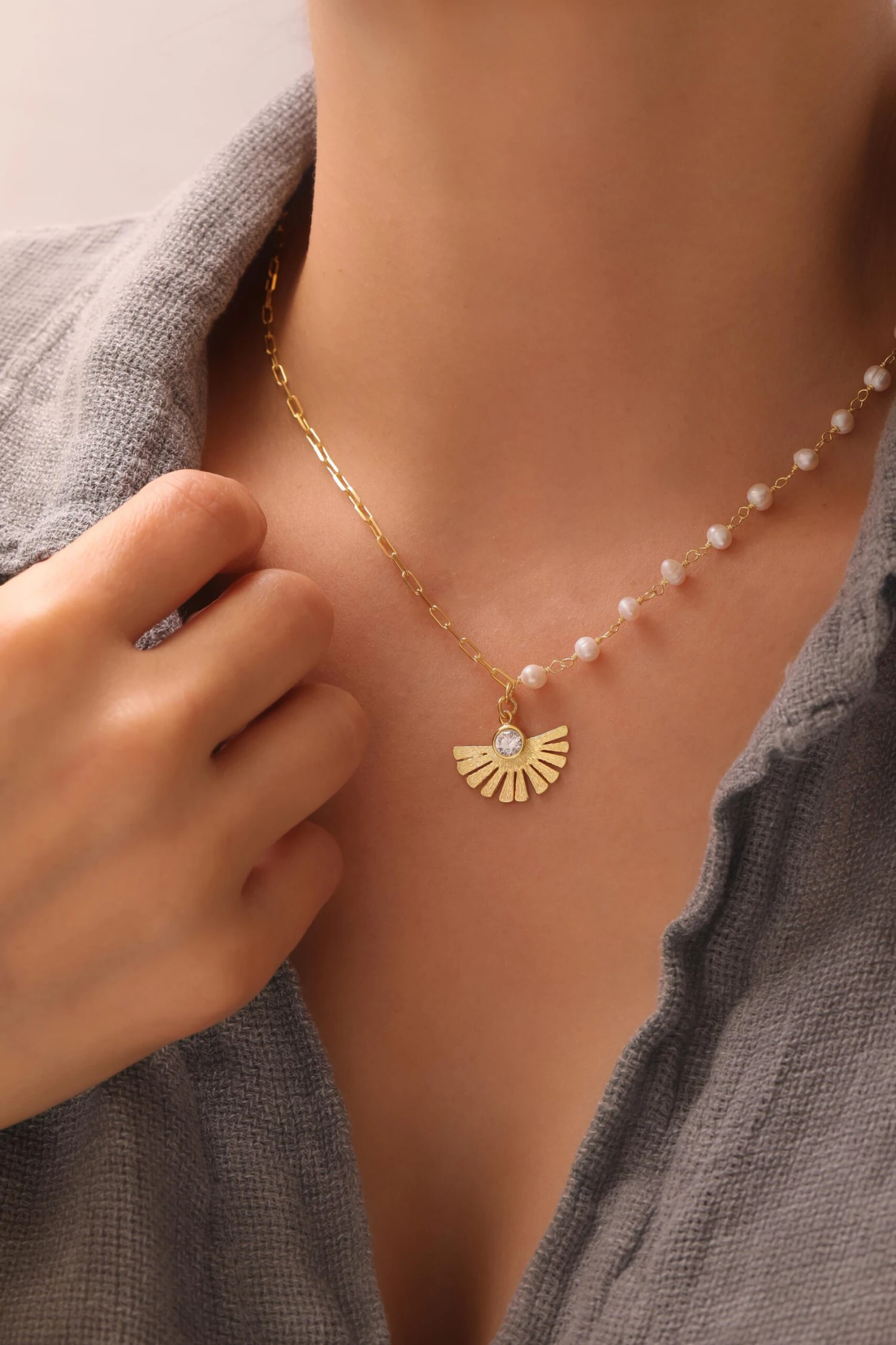 Sunrise Pearl Halskette 7 Sunrise Pearl Halskette – Bild 7