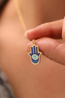 Blue Eye Fatima Halskette 13 Blue Eye Fatima Halskette -Meinekette Verkäufe 7I0A5893 1