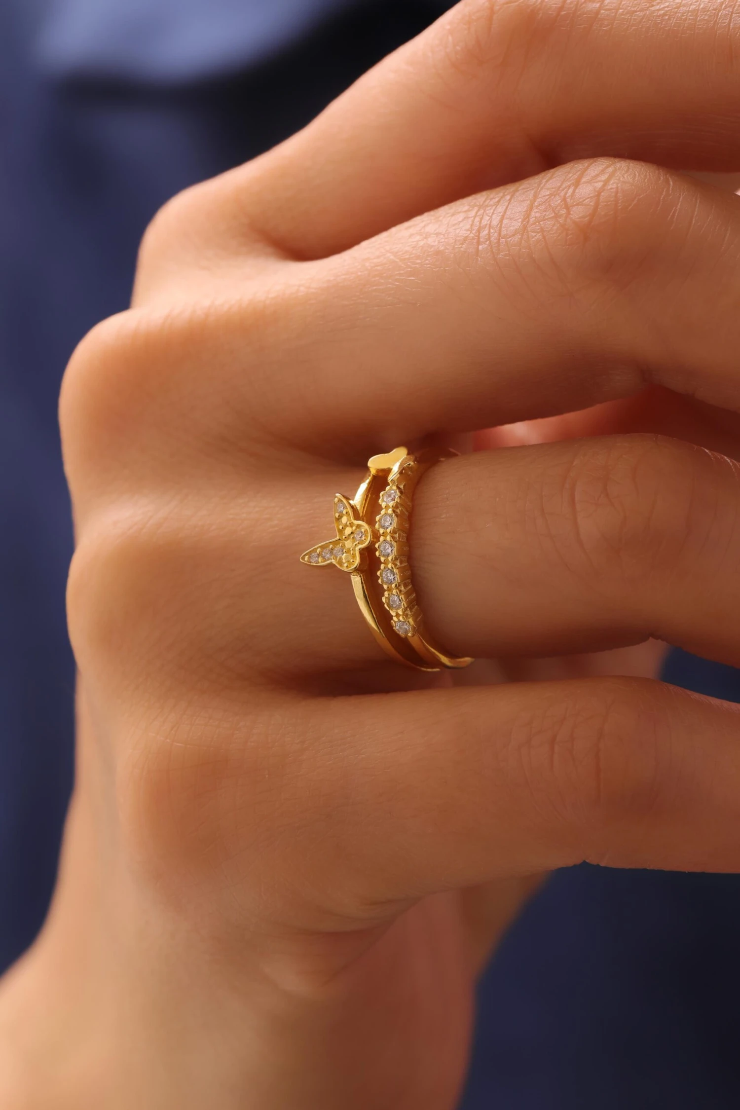 Butterfly Zirkonia Ring 8 Butterfly Zirkonia Ring – Bild 8