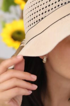 Crown Zirkonia Ohrringe -Meinekette Verkäufe 7I0A6448