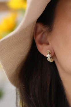 Crown Zirkonia Ohrringe -Meinekette Verkäufe 7I0A6450 1