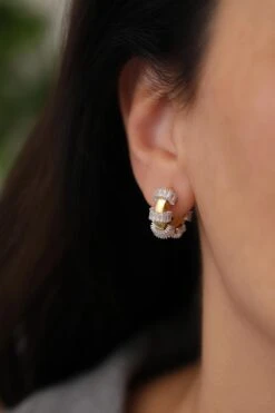 Crown Zirkonia Ohrringe -Meinekette Verkäufe 7I0A6461 1