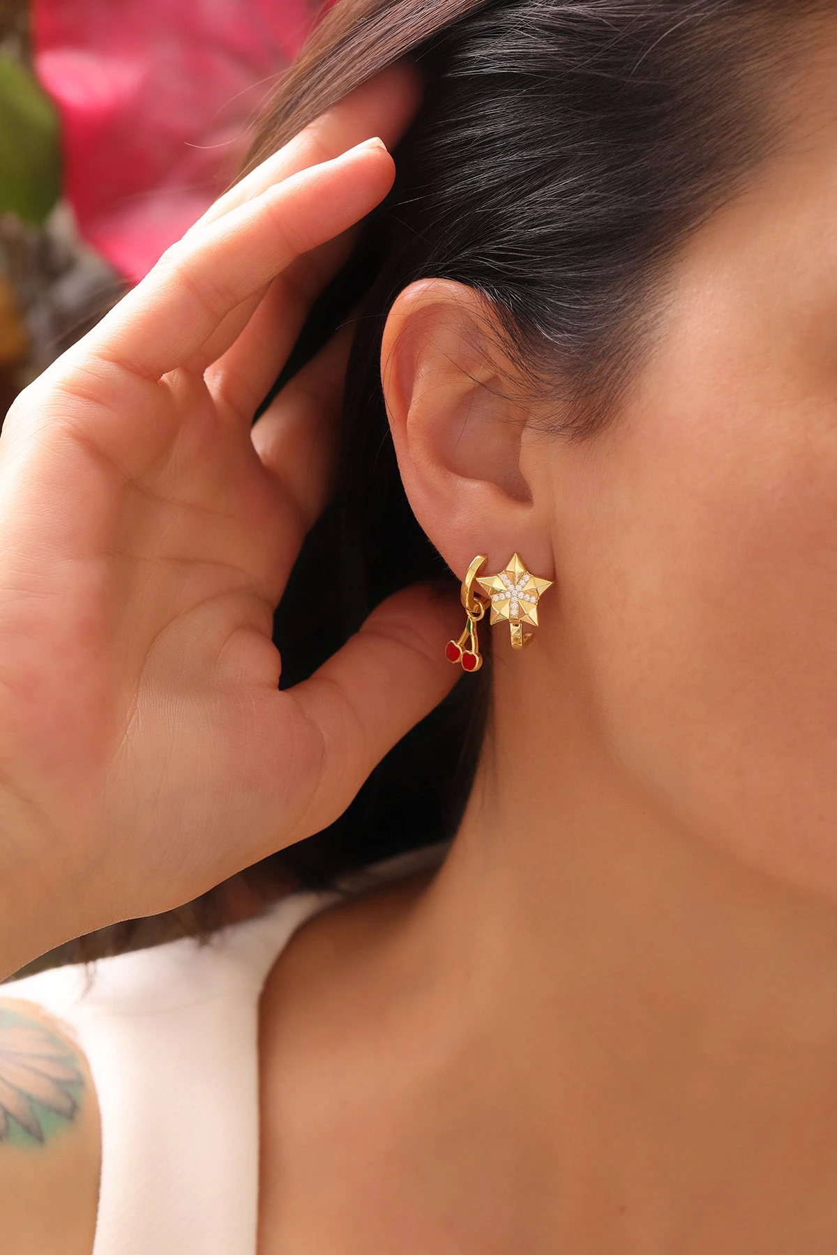 Cherry Glow Ohrringe 4 Cherry Glow Ohrringe – Bild 4