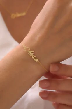 Namensarmband - Variante Alesia -Meinekette Verkäufe 7I0A9434