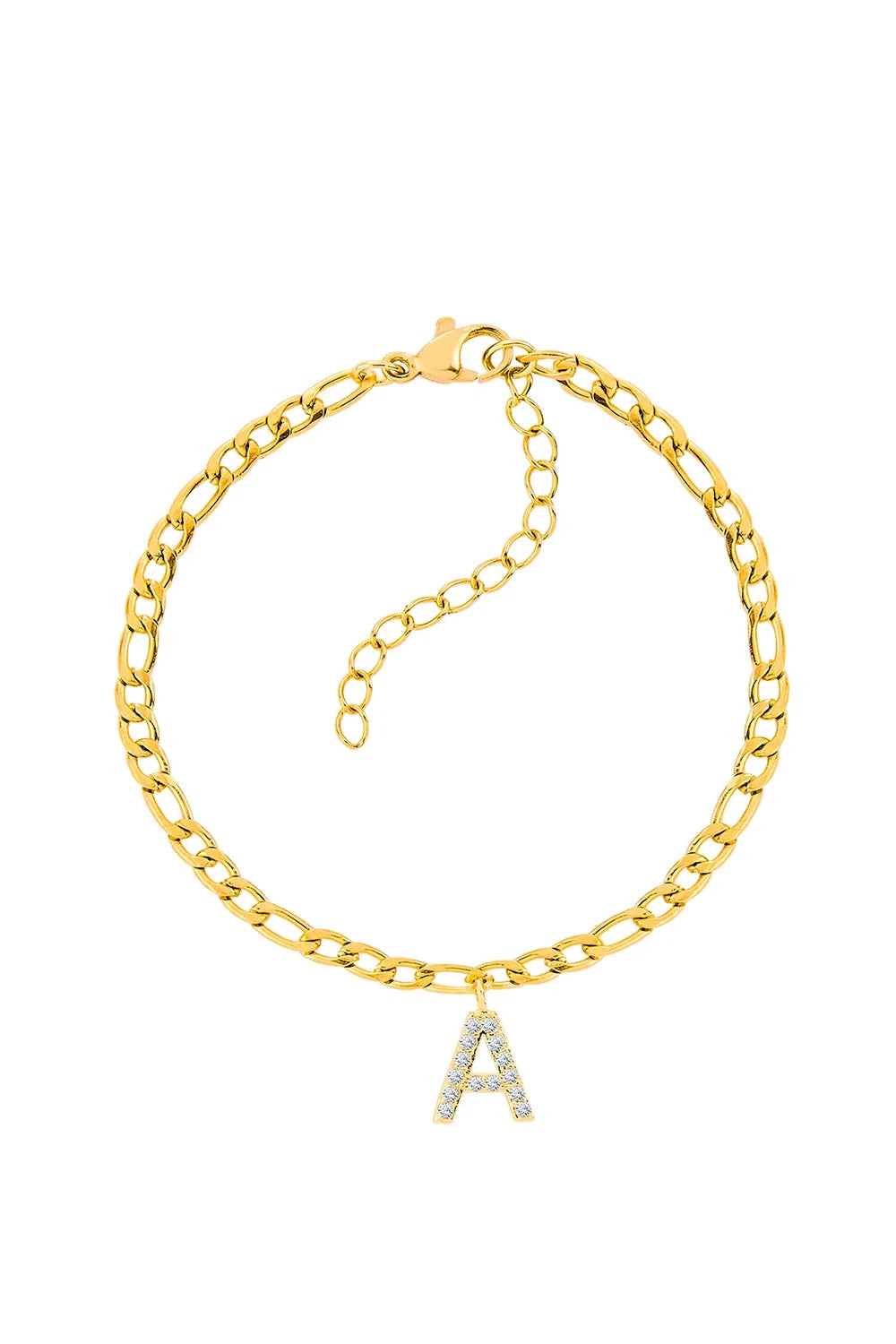 Armband Figaro Mit Buchstabe 1 Armband Figaro Mit Buchstabe