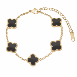 Black Multiple Leaf Armband