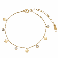 Shiny Leaf Zirkonia Armband