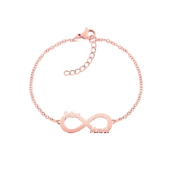 Infinity Armband Mit Namen 10 Infinity Armband Mit Namen -Meinekette Verkäufe Armband08rose