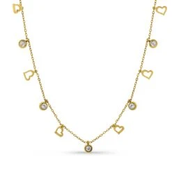 Shiny Hearts Zirkonia Halskette