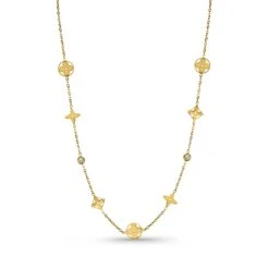 Amber Leaf Halskette