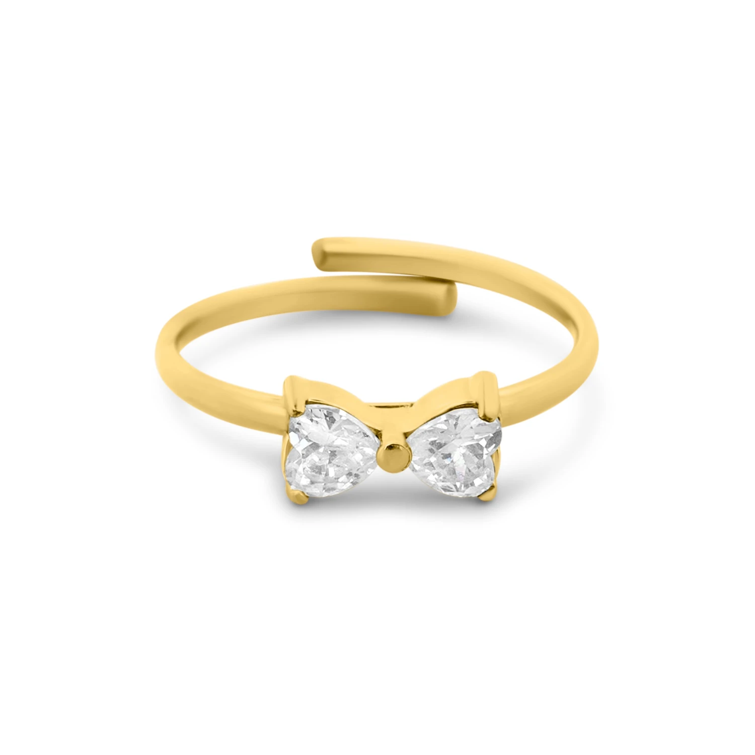 Crystal Ribbon Ring 1 Crystal Ribbon Ring