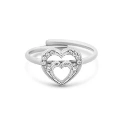 Opal Heart Ring -Meinekette Verkäufe DSC07257 Silver