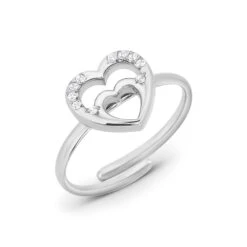 Opal Heart Ring -Meinekette Verkäufe DSC07259 Silver