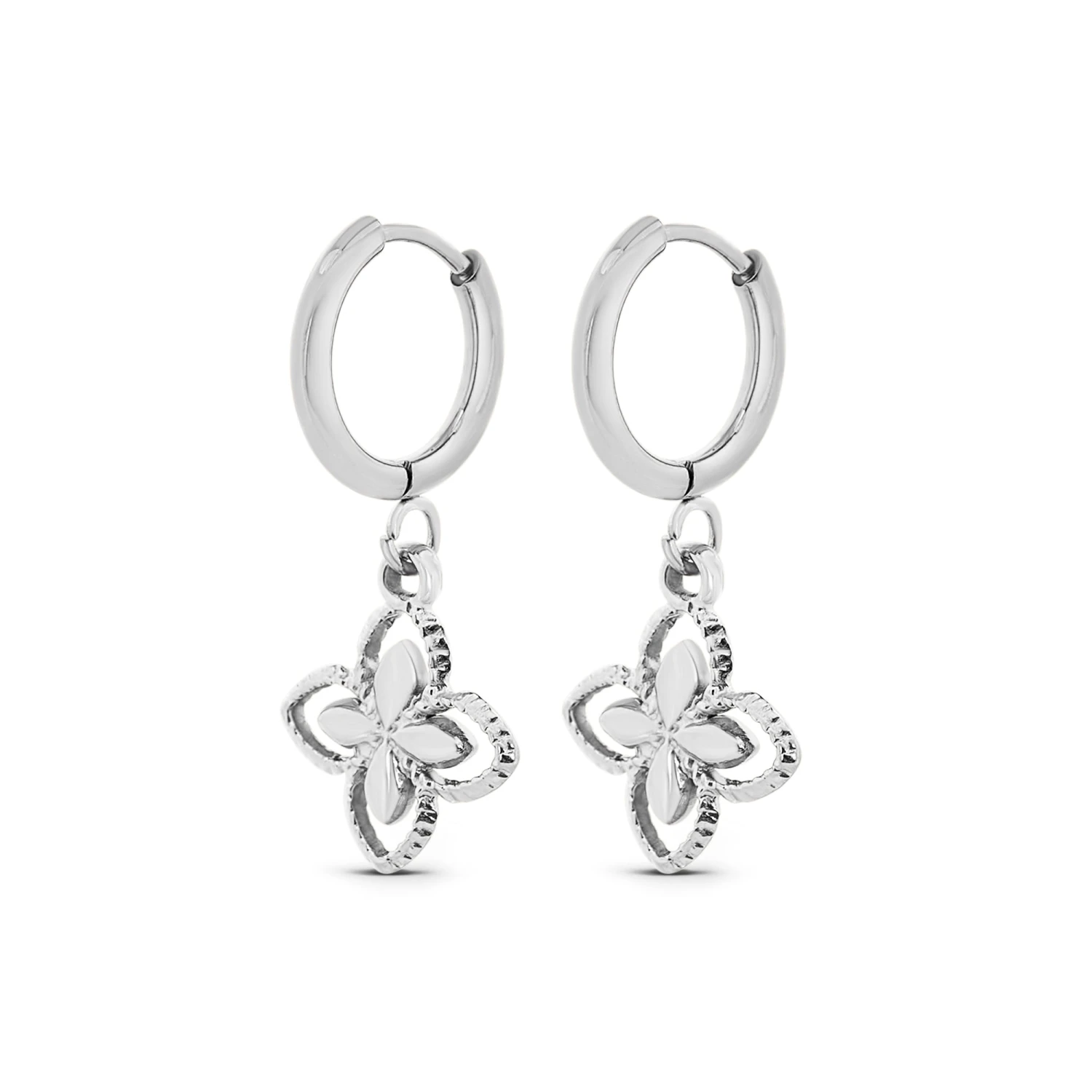 Creole Flower Ohrringe 2 Creole Flower Ohrringe – Bild 2