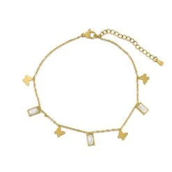 Glow Butterfly Fußkette