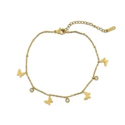 Secret Butterfly Fußkette