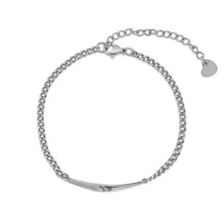 Wave Damen Gravur Armband 7 Wave Damen Gravur Armband -Meinekette Verkäufe DSC07435 Silver