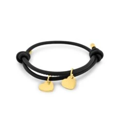 Cord Heart Gravur Armband