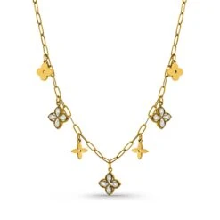 Starlit Leaf Halskette