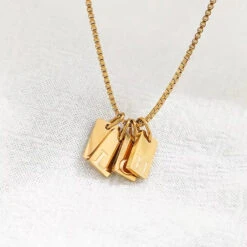 Plaid Letter Halskette 6 Plaid Letter Halskette -Meinekette Verkäufe Detail 12 1