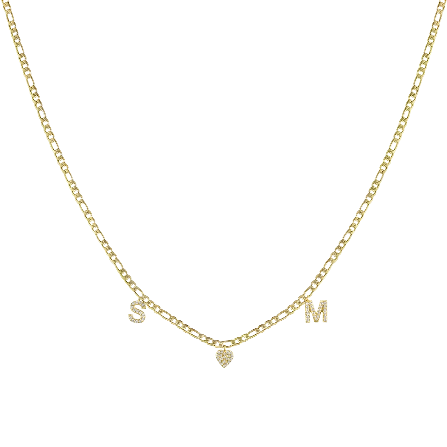 Zweier-Buchstaben Mit Herz 1 Zweier-Buchstaben Mit Herz