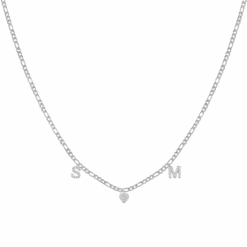 Zweier-Buchstaben Mit Herz 12 Zweier-Buchstaben Mit Herz -Meinekette Verkäufe HB 1071