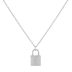 Schloss Halskette Zirkonia Mit Gravur 12 Schloss Halskette Zirkonia Mit Gravur -Meinekette Verkäufe HG 1371