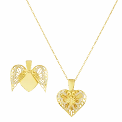 Halskette Heart Butterfly