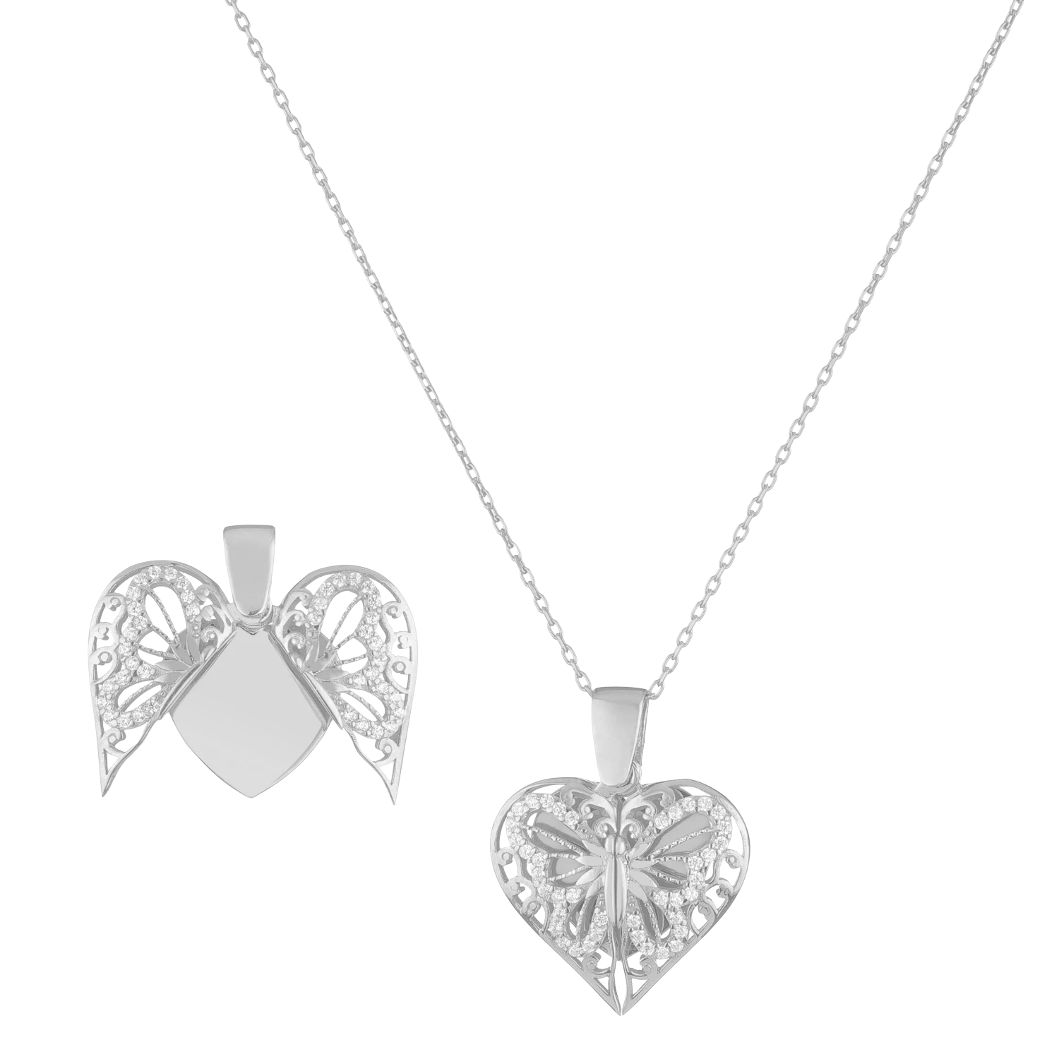 Halskette Heart Butterfly 5 Halskette Heart Butterfly – Bild 5