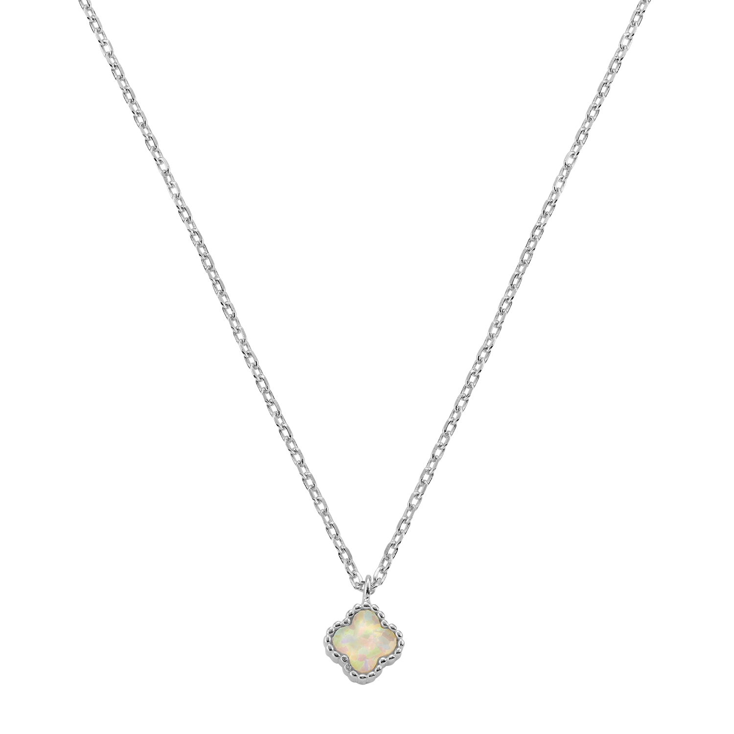 Mini Cream Leaf Halskette 1 Mini Cream Leaf Halskette